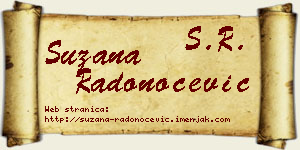 Suzana Radonoćević vizit kartica